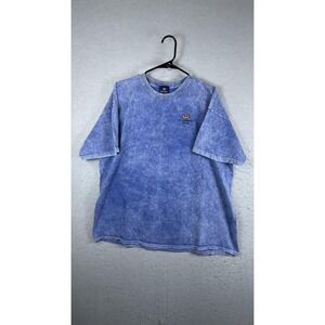 Yesterdays Shirt Mens XL Blue Ft Lauderdale Florida Palm Trees Embroidered Tee